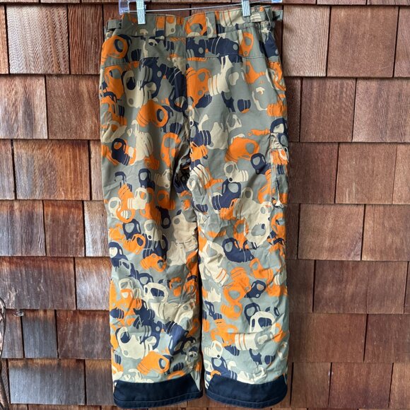 EUC Columbia Convert Omni-Tech Graphic Camo Snowboard Snow Pants in Youth 14-16 - Picture 5 of 12